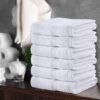 Unyqoos® Set van Luxe Handdoeken van Hoogwaardig Katoen voor Optimale Absorptie en Zachtheid, 6 Stuks, Wit