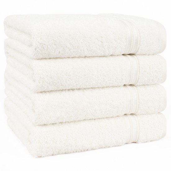 Unyqoos® Set van 4 Luxe Handdoeken van Hoogwaardig Katoen voor Badkamer en Spa
