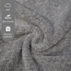 Unyqoos® Extra Grote Sneldrogende Microvezel Handdoek 100 cm x 200 cm Voor Douche en Sauna in Grijs