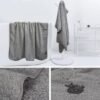 Unyqoos® Extra Grote Sneldrogende Microvezel Handdoek 100 cm x 200 cm Voor Douche en Sauna in Grijs