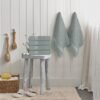 Unyqoos® Zesdelige Set Luxe Katoenen Badhanddoeken met Ophanglussen voor Optimale Comfort en Absorptie