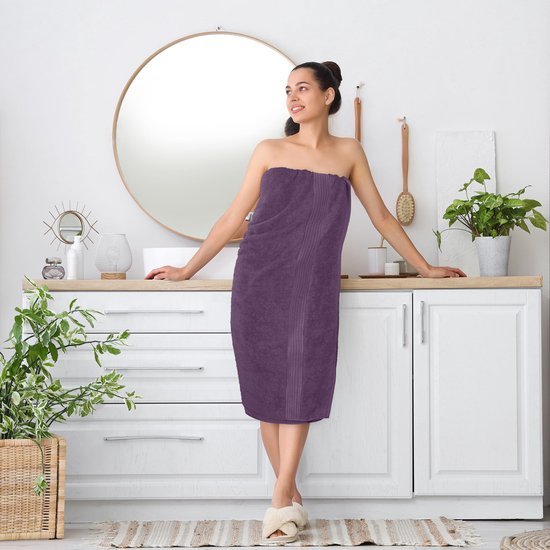 550x550-25671.jpg Unyqoos® Extra Grote Luxe Badhanddoeken Set van 2 - Hoogwaardige Katoenen Saunahanddoeken met Ophanghaakjes