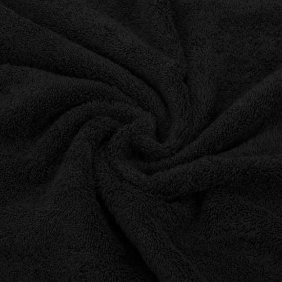 550x550-25760.jpg Unyqoos® Luxueuze Set van 4 Zwarte Katoenen Handdoeken voor Badkamer en Spa