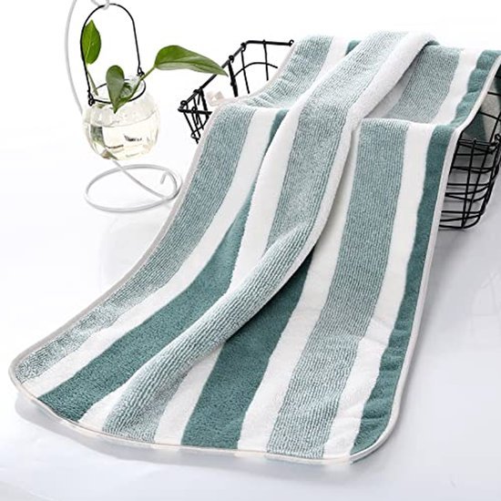 550x550-25834.jpg Unyqoos ® Set van Vier Luxe Zachte en Sneldrogende Microvezel Handdoeken voor Badkamer en Spa Gebruik