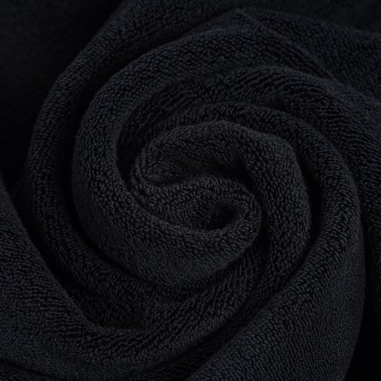 550x550-25843.jpg Unyqoos® Luxueuze Set van 2 Zwarte Dikke Douchehanddoeken 100% Katoen 70x140 cm