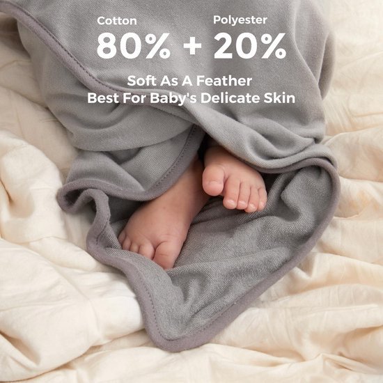 Unyqoos ® Baby Badhanddoekenset en Wasdoeken voor Zachte en Comfortabele Verzorging van Je Kleintje