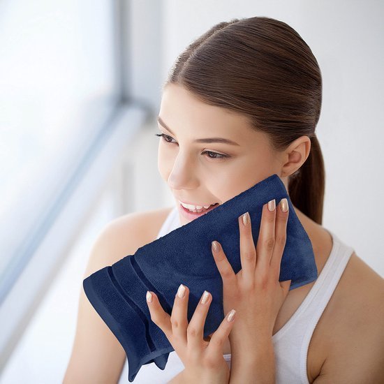 Unyqoos ® Luxueuze 8-delige Handdoekenset met Hoogwaardige Absorptie en Sneldrogende Eigenschappen