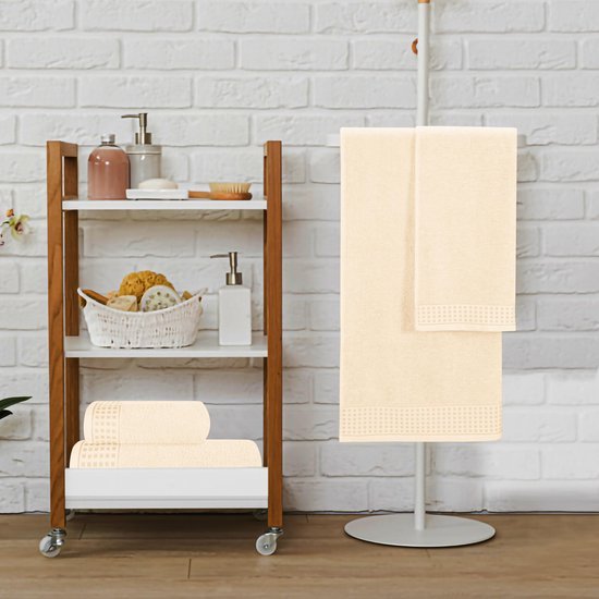 550x550-25923.jpg Unyqoos ® Set van Luxe Zachte Handdoeken - 4-Delige Set Inclusief Extra Grote Badhanddoeken en Handdoeken voor Dagelijks Gebruik