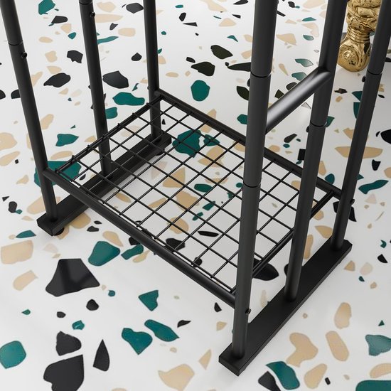 Unyqoos ® Stijlvolle Vrijstaande Handdoekhouder met 3 Sterke Stalen Stangen voor Badkamer en Keuken