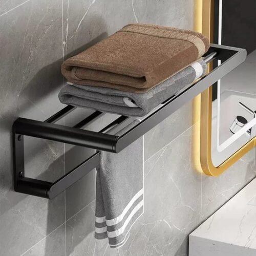 Unyqoos ® Stijlvolle Dubbele Handdoekhouder met Eenvoudige Installatie voor Badkamer en Keuken