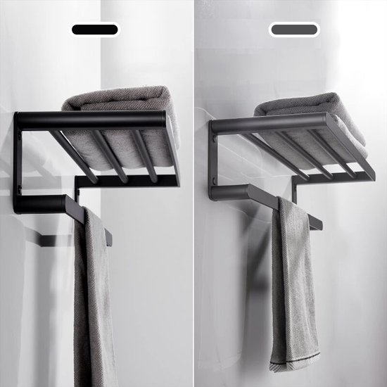 Unyqoos ® Stijlvolle Dubbele Handdoekhouder met Eenvoudige Installatie voor Badkamer en Keuken