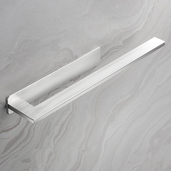Unyqoos ® Stijlvolle Zelfklevende Handdoekhouder voor Badkamer en Keuken, Roestvrij Staal, Eenvoudig te Monteren