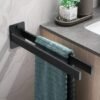 Unyqoos ® Stijlvolle en Ruimtebesparende Handdoekhouder met Dubbele Arm voor Badkamer en Keuken, 38 cm
