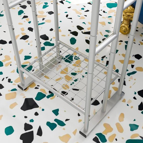 Unyqoos ® Stijlvolle Vrijstaande Handdoekhouder met Drie Robuuste Stangen voor Optimale Ruimtebenutting in Badkamer en Keuken