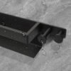 Unyqoos® Stijlvolle Zelfklevende Handdoekhouder Met Twee Haken Voor Badkamergebruik Zonder Boren In Zwart Design