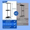 Unyqoos® Ruimtebesparende 3-laagse handdoekhouder voor badkamer met wandmontage zonder boren en extra haken