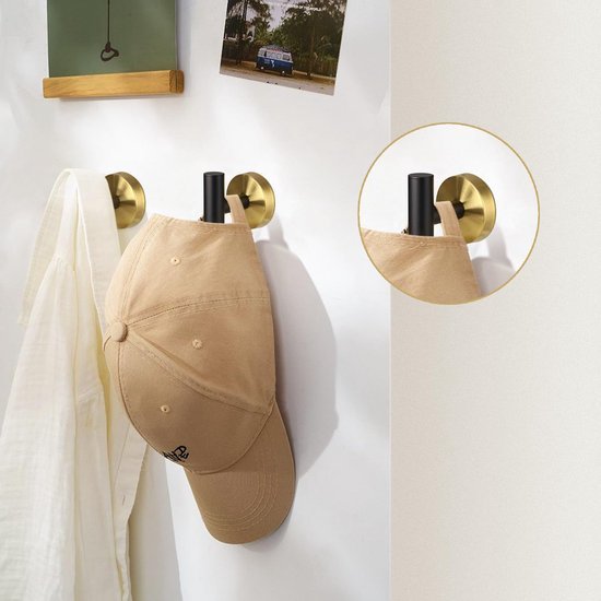 550x550-26259.jpg Unyqoos® Set van twee stijlvolle wandhaken in zwart-goud voor badkamer en keuken