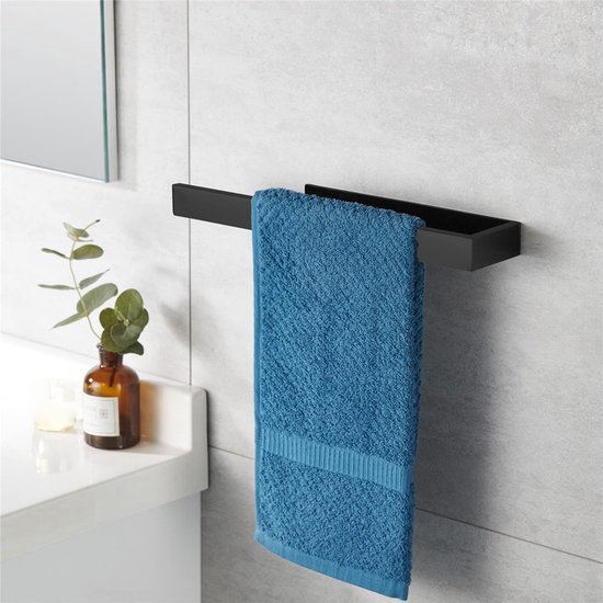 550x550-26267.jpg Unyqoos® Zelfklevende handdoekhouders van 35 cm in mat zwart voor badkamer en keuken