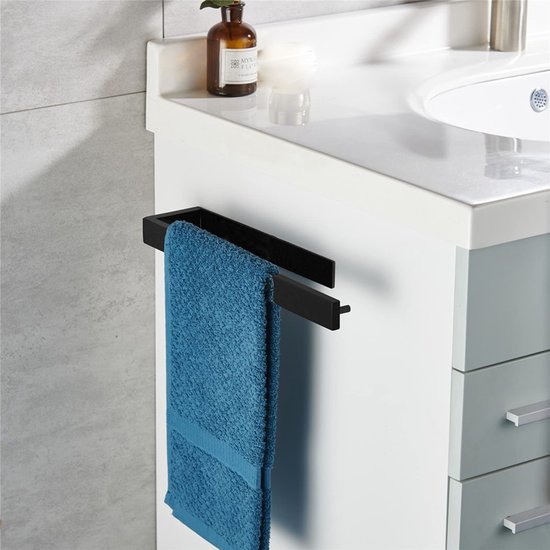 550x550-26268.jpg Unyqoos® Zelfklevende handdoekhouders van 35 cm in mat zwart voor badkamer en keuken