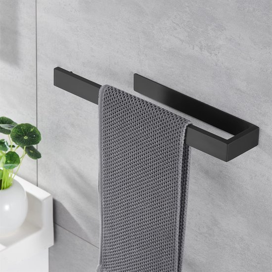550x550-26269.jpg Unyqoos® Zelfklevende handdoekhouders van 35 cm in mat zwart voor badkamer en keuken