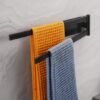 Unyqoos® Zelfklevende draaibare handdoekhouder met twee armen voor badkamer en keuken