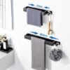 550x550-26294.jpg Unyqoos® Zelfklevende handdoekhouder met haken voor badkamer en keuken, 40 cm zwart