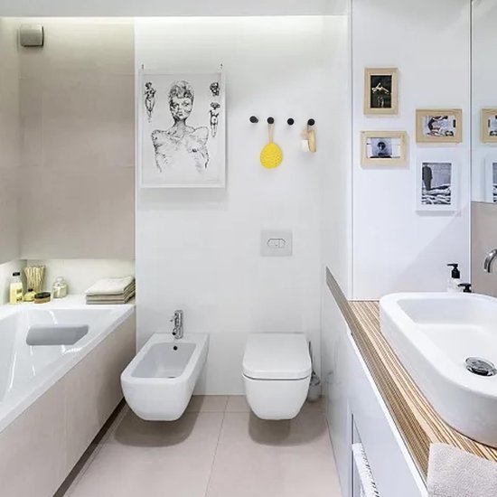 550x550-26312.jpg Unyqoos® Set van zes zwarte handdoekhaken voor badkamer en keuken met schroeven