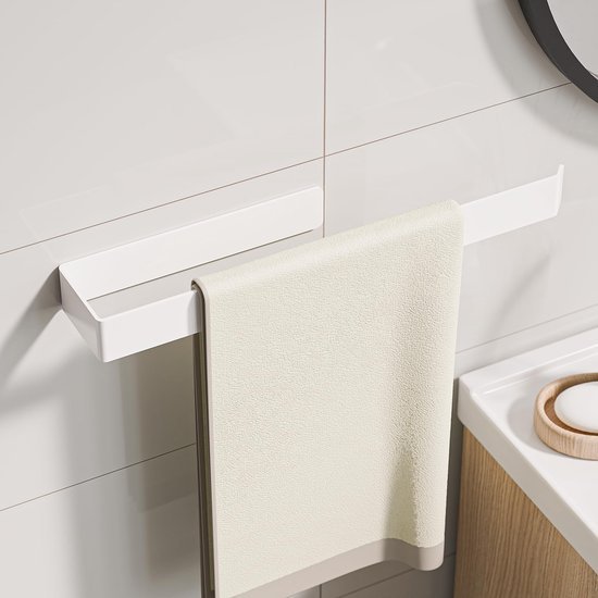 550x550-26331.jpg Unyqoos® Witte handdoekhouder zonder boren van roestvrij staal voor badkamer en keuken