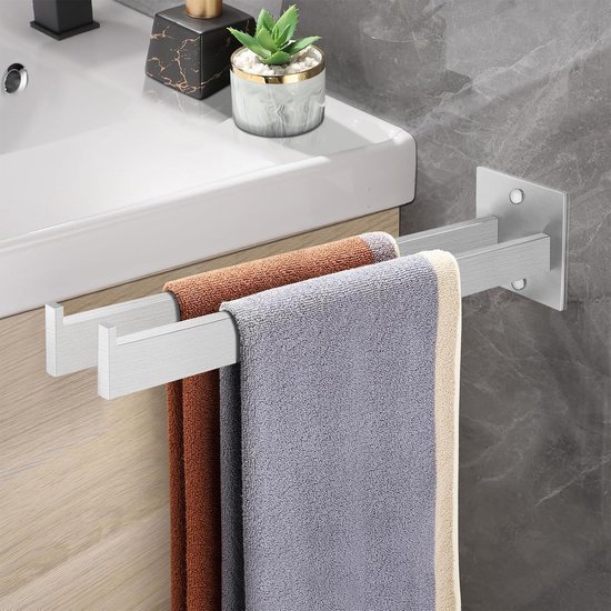 Unyqoos® Stijlvolle en Handdoekhouder van Roestvrij Staal voor Badkamer en Keuken