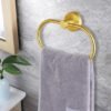 Unyqoos® Gouden handdoekringen set van 2 voor moderne badkamer inrichting