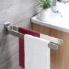 Unyqoos® Dubbele handdoekhouder van roestvrij staal voor badkamer en keuken 40 cm