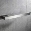 Unyqoos® Roestvrijstalen Handdoekhouder voor Badkamer en Keuken - Wandmontage 35 cm Lang, Geborsteld