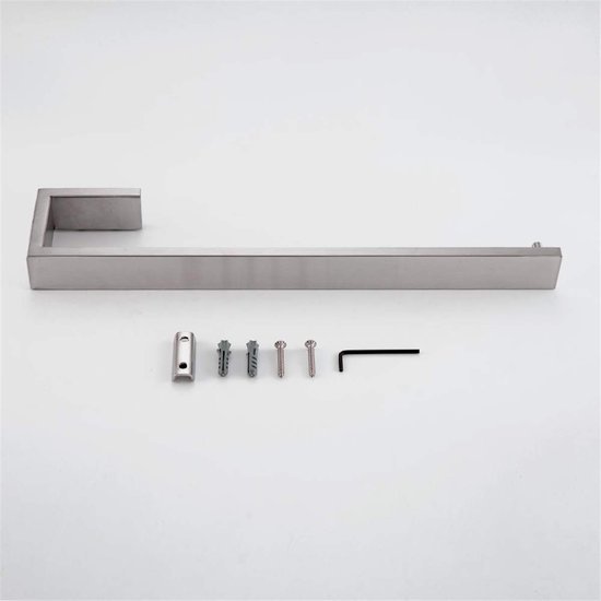 Unyqoos® Roestvrijstalen Handdoekhouder voor Badkamer en Keuken - Wandmontage 35 cm Lang, Geborsteld