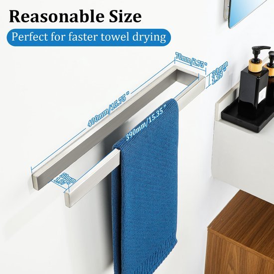 550x550-26501.jpg Unyqoos® Zelfklevende handdoekhouder van roestvrij staal voor badkamer en keuken