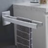 550x550-26508.jpg Unyqoos® Zelfklevende roestvrijstalen handdoekhouder met twee armen en wandmontage