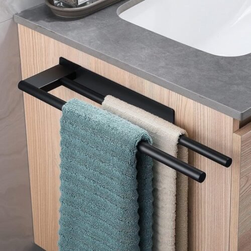 550x550-26525.jpg Unyqoos® Zelfklevende handdoekhouder van roestvrij staal met twee armen voor badkamer