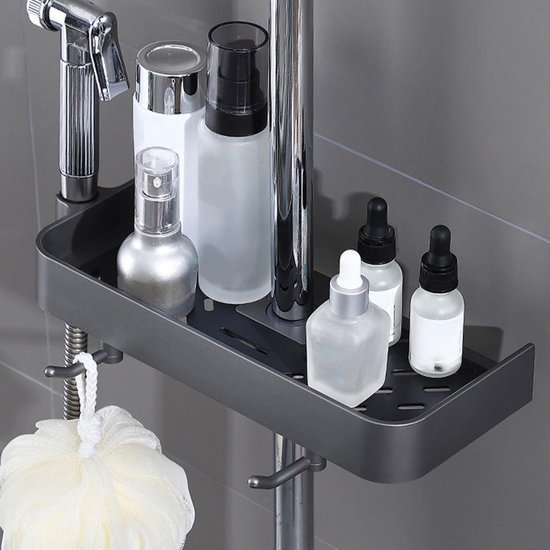 Unyqoos® Opvallend hangend douche-opbergrek voor eenvoudige installatie zonder boren