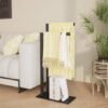 Unyqoos® Vrijstaand handdoekenrek met twee stangen voor badkamer en keuken