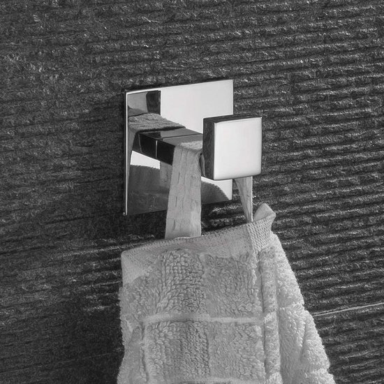 Unyqoos® Zelfklevende roestvrijstalen wandhaken voor badkamer en keuken zonder boren
