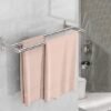550x550-26604.jpg Unyqoos® Ruimtebesparende dubbele handdoekhouder van roestvrij staal voor badkamer en keuken, 40 cm