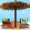 Unyqoos® Elastische handdoekhouders voor strandstoelen, set van 8 stuks voor veelzijdig gebruik