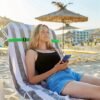 Unyqoos® Elastische handdoekhouders voor strandstoelen, set van 8 stuks voor veelzijdig gebruik