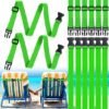 Unyqoos® Elastische handdoekhouders voor strandstoelen, set van 8 stuks voor veelzijdig gebruik