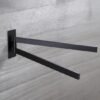 Unyqoos® Draaibare handdoekhouder zonder boren met dubbele stangen voor badkamer en keuken