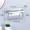 Unyqoos® Moderne zelfklevende handdoekhouder met opbergruimte voor badkamer en keuken