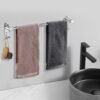 Unyqoos® Verstelbare en ruimtebesparende handdoekhouder voor badkamer en keuken