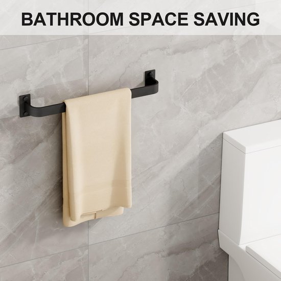 550x550-26722.jpg Unyqoos® Stijlvolle zwarte handdoekhouder 40 cm voor badkamer en keuken