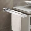 Unyqoos® Stijlvolle en Dubbele Handdoekhouder van Roestvrij Staal voor Badkamer en Keuken