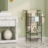 550x550-26755.jpg Unyqoos® Ruimtebesparend Staand Handdoekenrek met 3 Stangen en 2 Open Planken voor Badhanddoeken