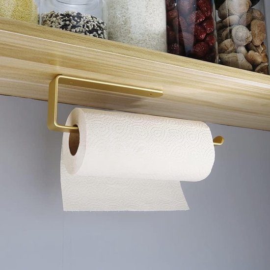 Unyqoos® Gouden zelfklevende handdoekhouder voor badkamer en keuken